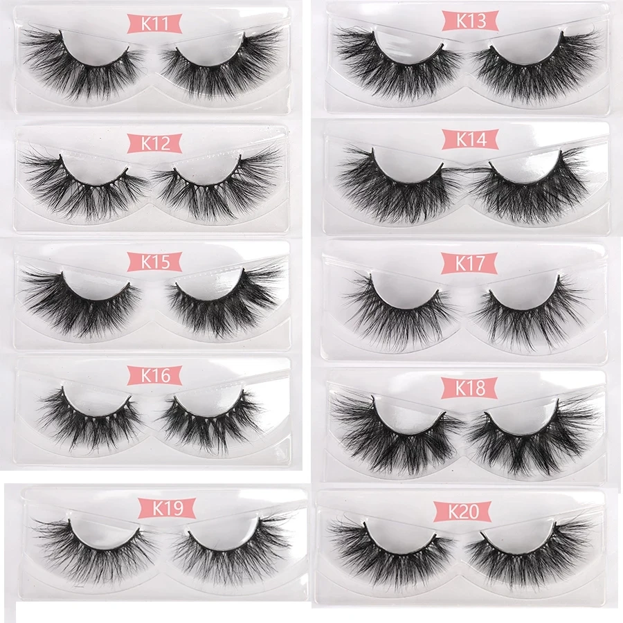 10/30/50คู่13-25มม.ธรรมชาติ3D ขนตาปลอมปลอมขนตาแต่งหน้าชุด Mink Lashes Extension Lashes ขายส่งจำนวนมาก Maquiagem