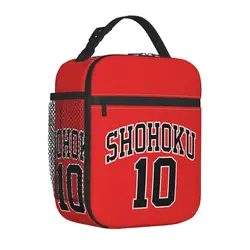 Shohoku Sakuragi Slam Dunk Insulated Lunch Bags Thermal Bag Lunch Container Japan Anime Tote Lunch Box Food Storage Bags Office