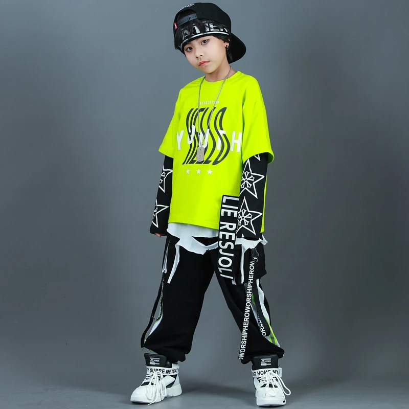 Kids Sport Clothing Sets Boy Tracksuit Spring Teenager Korean Tops Pants 2Pcs Children Hip Hop Street Dance Outfits 10 12 14 Y