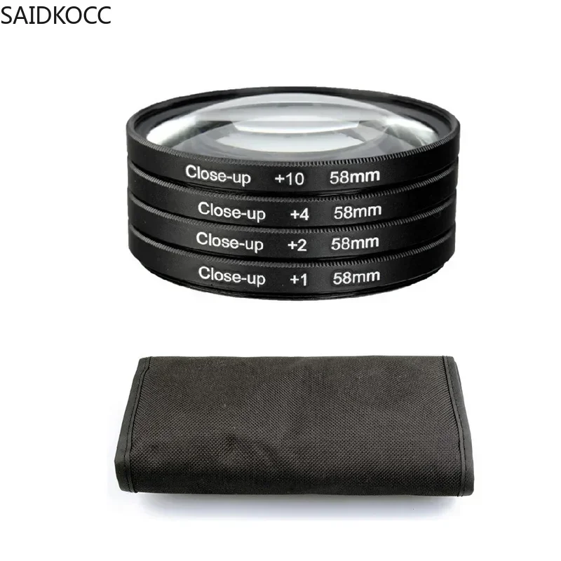 SAIDKOCC Four-In-One Close-Up Lens Set,Magnifying Filter,Universal Camera,Macro Shooting Tool, Photography Accessories