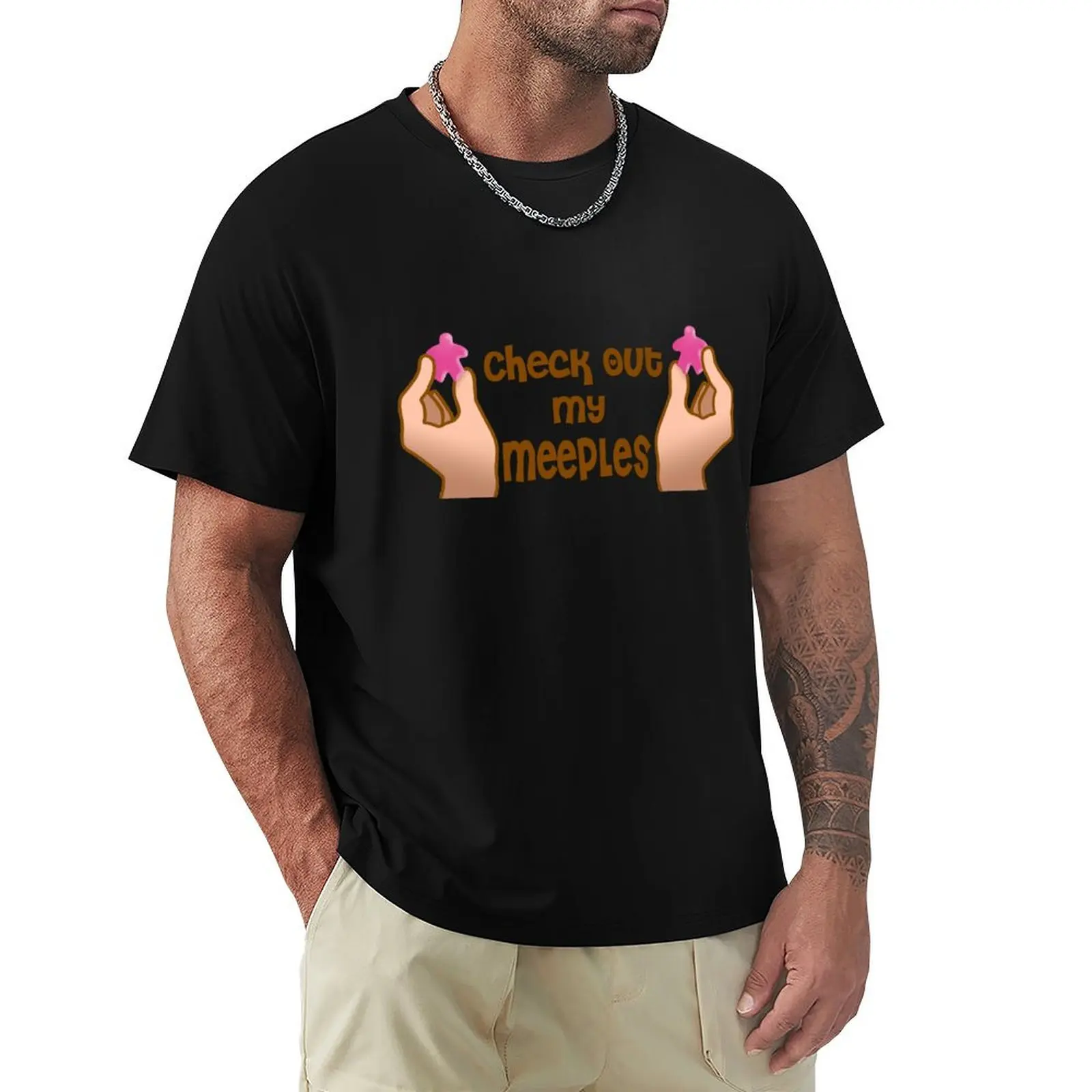 Check out my meeples T-Shirt Plus Size Simple Casual Top