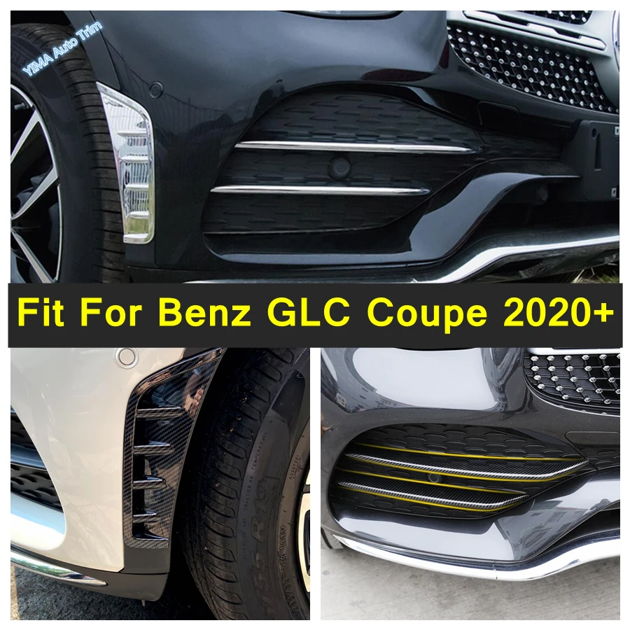 

Car Front Bumper Side Fender Air Vent / Fog Lamp Eyelid Eyebrow Cover Trim Accessories Fit For Mercedes-Benz GLC Coupe 2020 2021