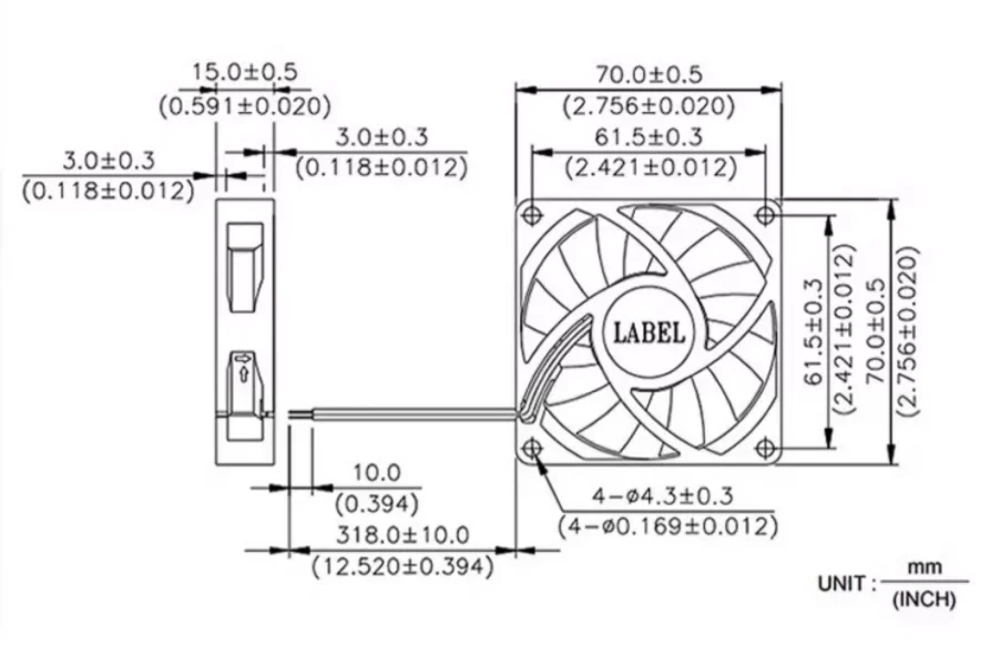 12V 70x70x15mm 70mm ultra quiet 4-wire temperature control speed regulation desktop computer high air volume CPU fan AMD cooling