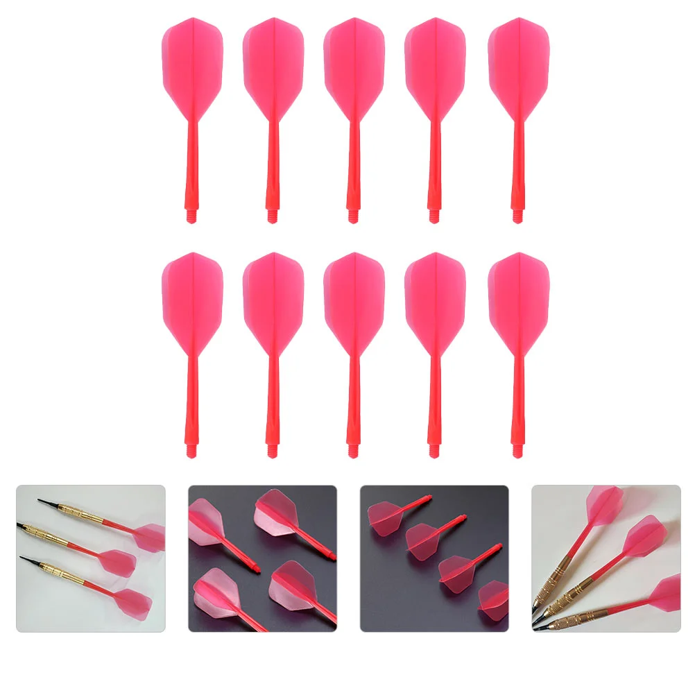 10 Pcs Transparent Tail Shaft Launcher Integrated Shafts Anti-fall Leaves Thread Board Child