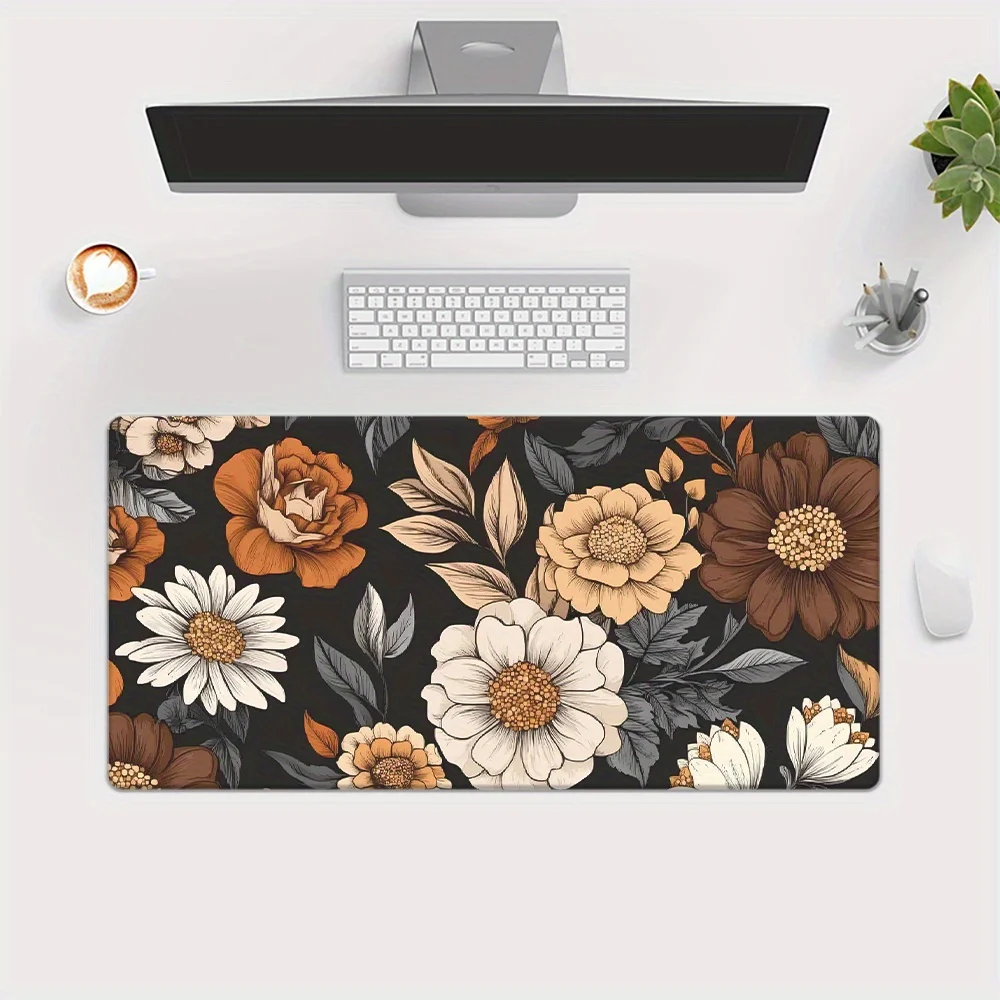 1pc Minimally simple and trendy printing Mousepad, Keyboard Gaming Accessories Mouse Mat, Office Computer PC Gamer Laptop Desk M