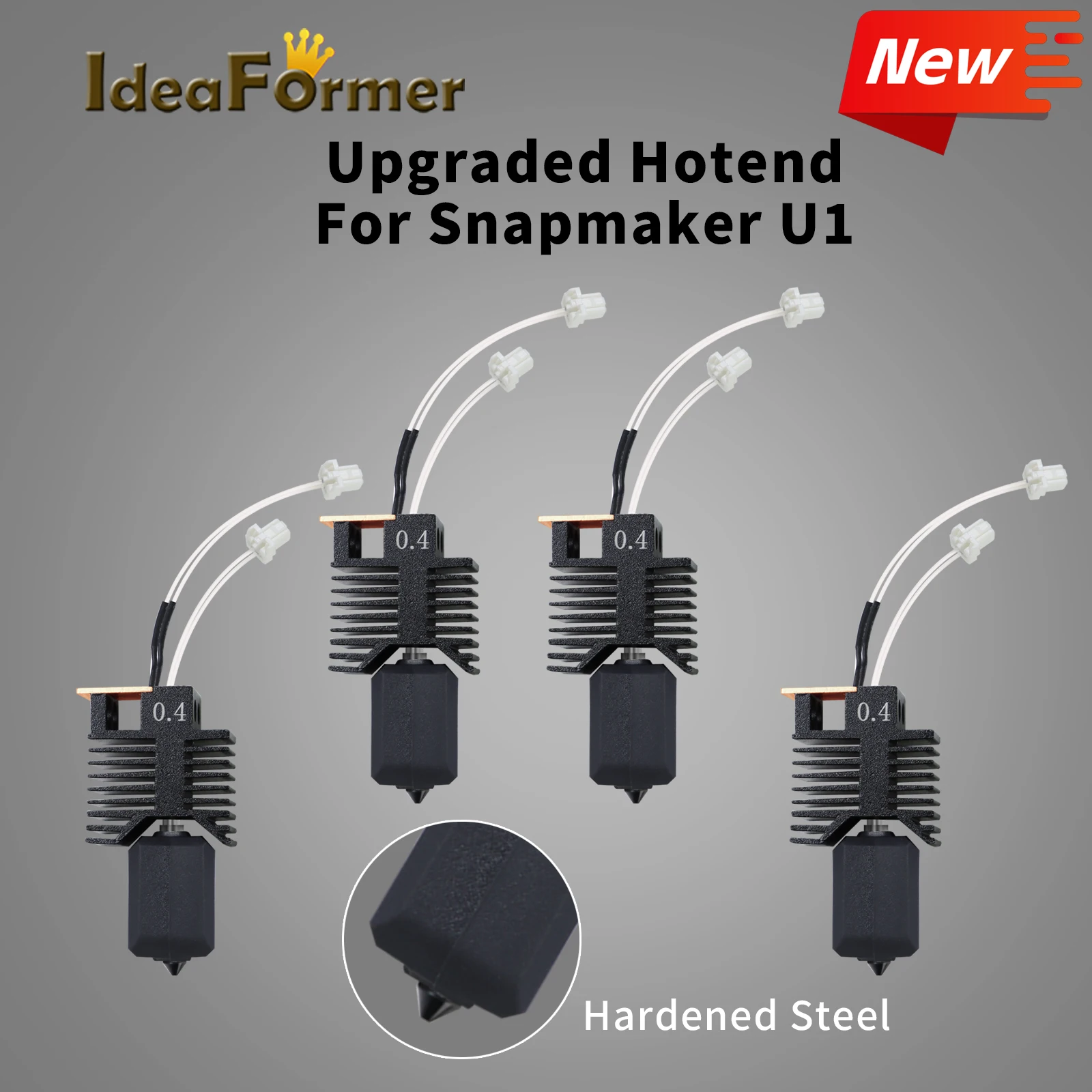 

Upgraded Hotend for Snapmaker u1 Full Assembled Hotend Plug & Play Ceramic Block Kit SnapmakerU1 3d Pirnter Parts Print Head