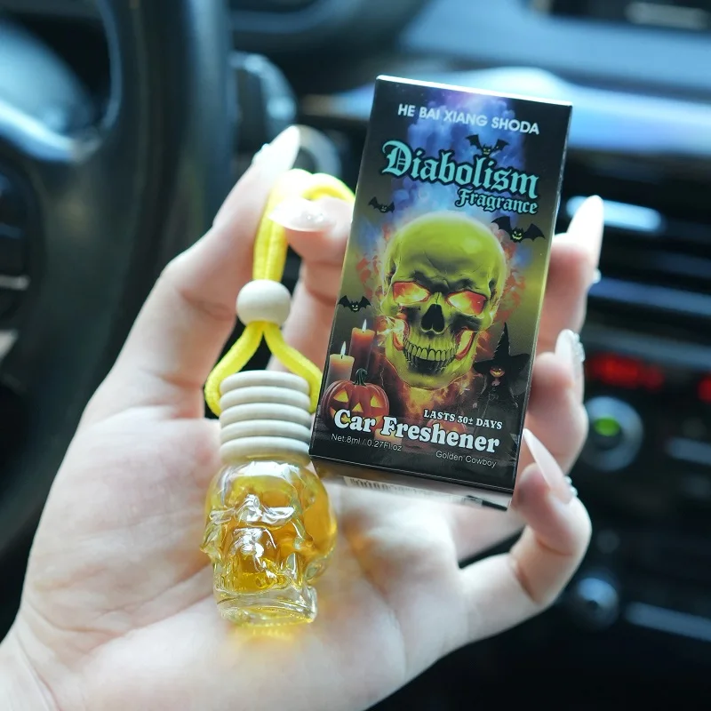 1pc 8ml auto-ophanging luchtverfrisser, schattige auto-luchtverspreider, huisgeur, auto-luchtverfrisser geschikt voor kasten, binnen en