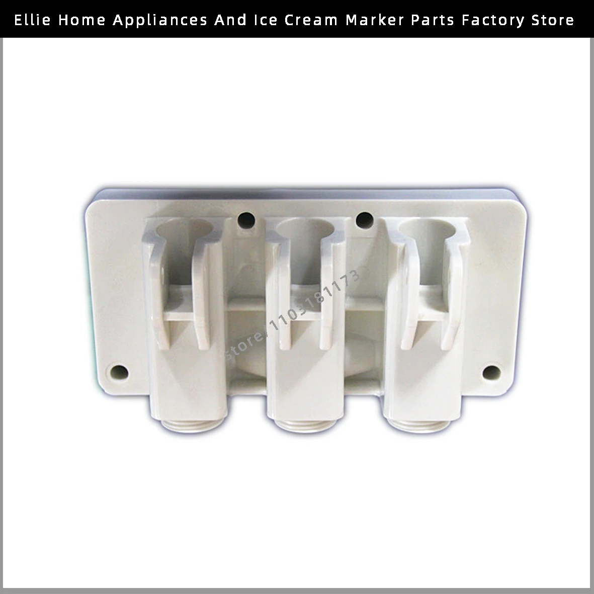 Naked Head Front Panel White Color Discharge Block Spare Parts For Soft Ice Cream Maker Accessories Of Soft Serve Machines