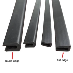 1 Meter U Channel Door Rubber Seal Strip Edge Trim Edge Guard Weatherstrip Noise Insulation Rubber Profile For Glass Metal Wood