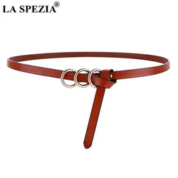 La Spezia Vrouwen Riem Fashion Zelf Tie Taille Riem Lederen Knoop Dunne Riem Rood Zwart Dames Riem Voor Jurken accessoires