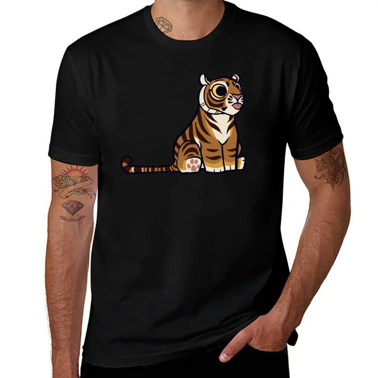 

III Tiger T-Shirt cotton graphic Chibikko 100% shirt man t for shirts t t shirts essential T-Shirt