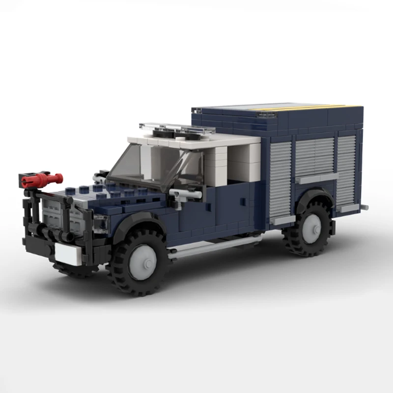 City Car Model MOC Building Bricks Forest Fire Support Truck Modular Technology Holiday Gifts Assemble Toys Suit Display