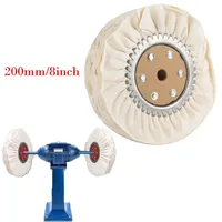 200mm Buffs Polishing Wind Wheel Cotton Feather-proof Cloth Iron Core Abrasive For Power Tool  Accessory In Stock Wholesale