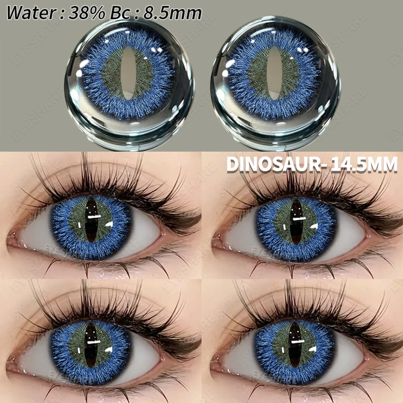 EYESHARE 1Pair Cosplay Lenses Color Contacts Lenses for Eyes Lenses Blue Halloween Lenses Anime Accessories Eyes Contact Lens