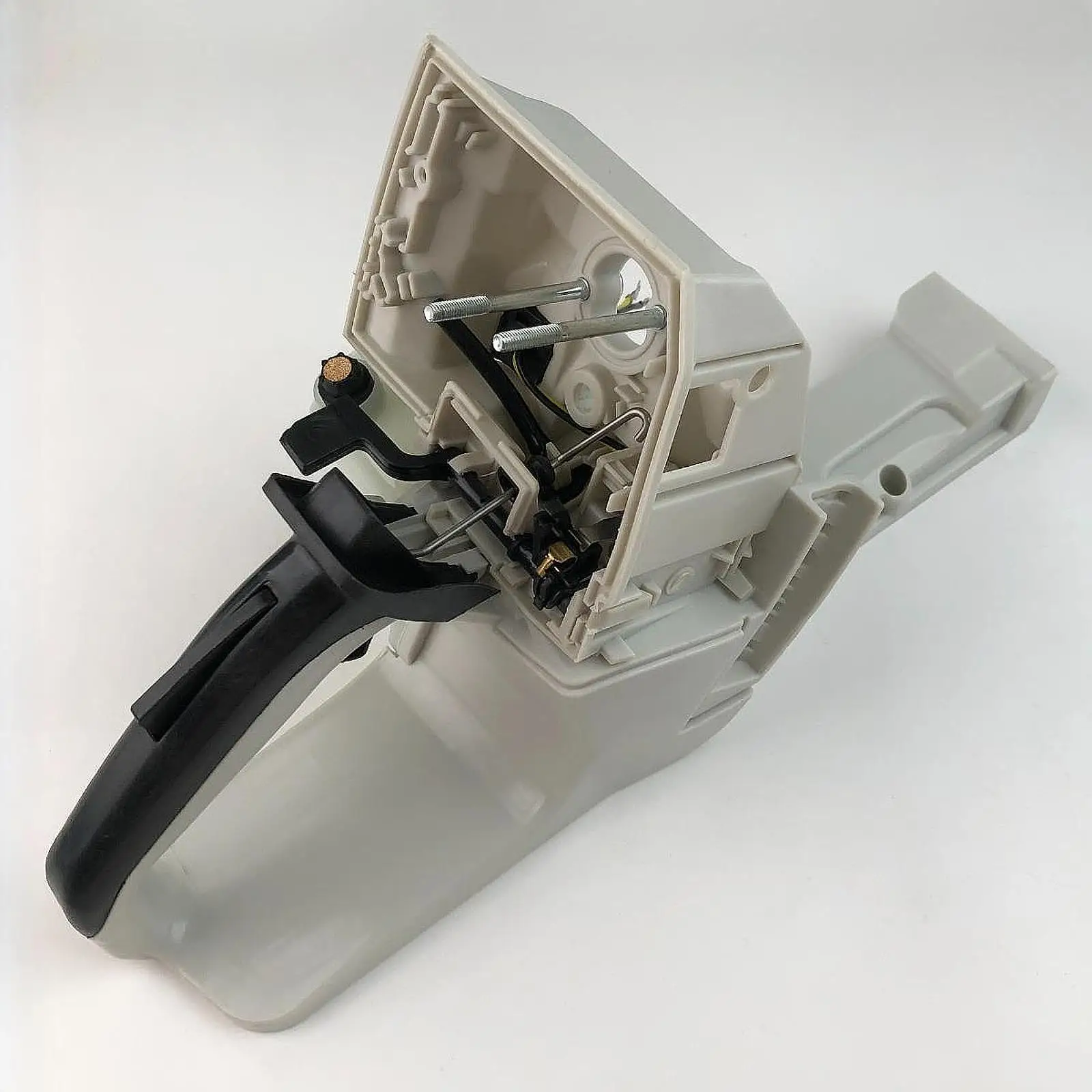 Rear Fuel Gas Tank Handle Assembly Plastic Durable Ergonomic Fit for MS 661 Chainsaw Replacement Easy Install