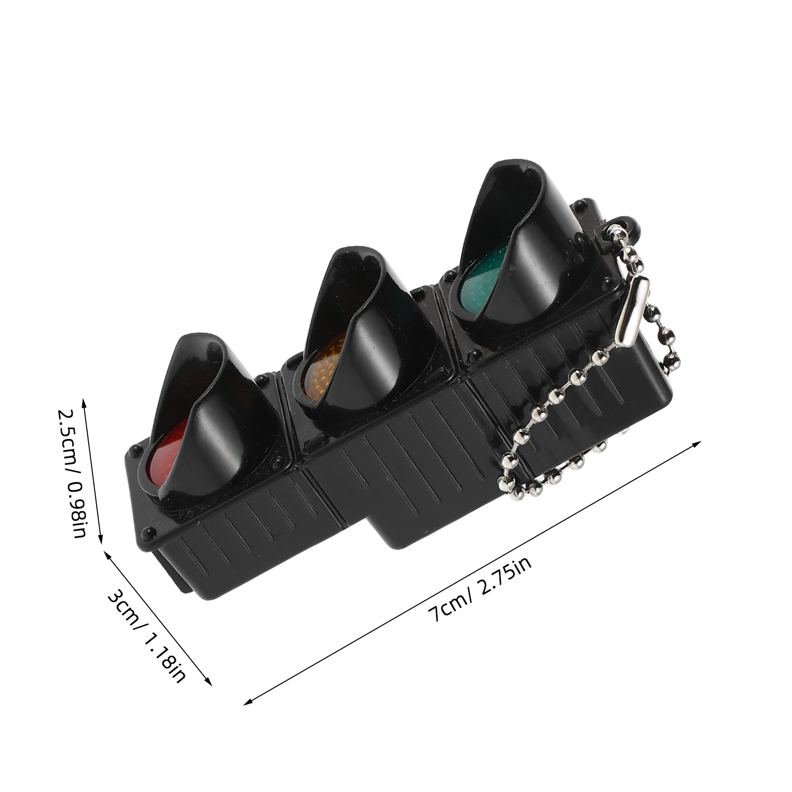 2 個のミニチュアシミュレーション信号機点滅デザイン子供の交通意識のための砂テーブルマイクロ風景装飾