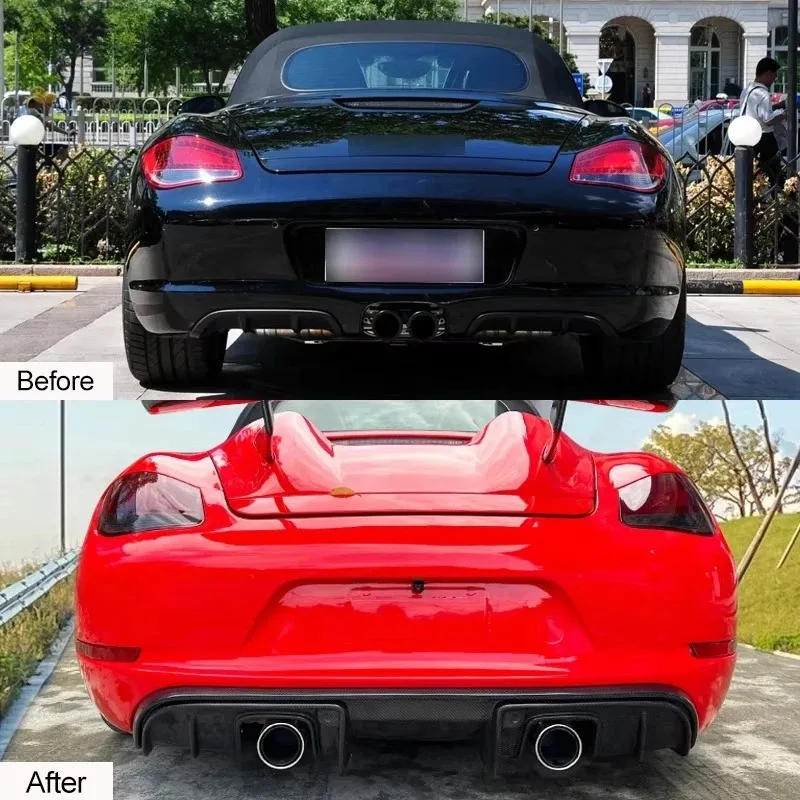 

[1979LL] Car Bodykit 2009 2010 2011 2012 987 Rear Bumper Upgrade to GT4 Style Body Kit for Boxster Cayman
