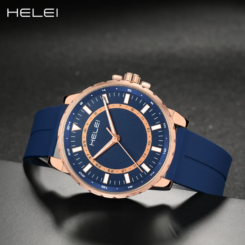 ساعة يد مضيئة من السيليكون المغناطيسي للرجال ، ساعة كوارتز غير رسمية ، حزام تاريخ ، موضة رياضية ، جديدة