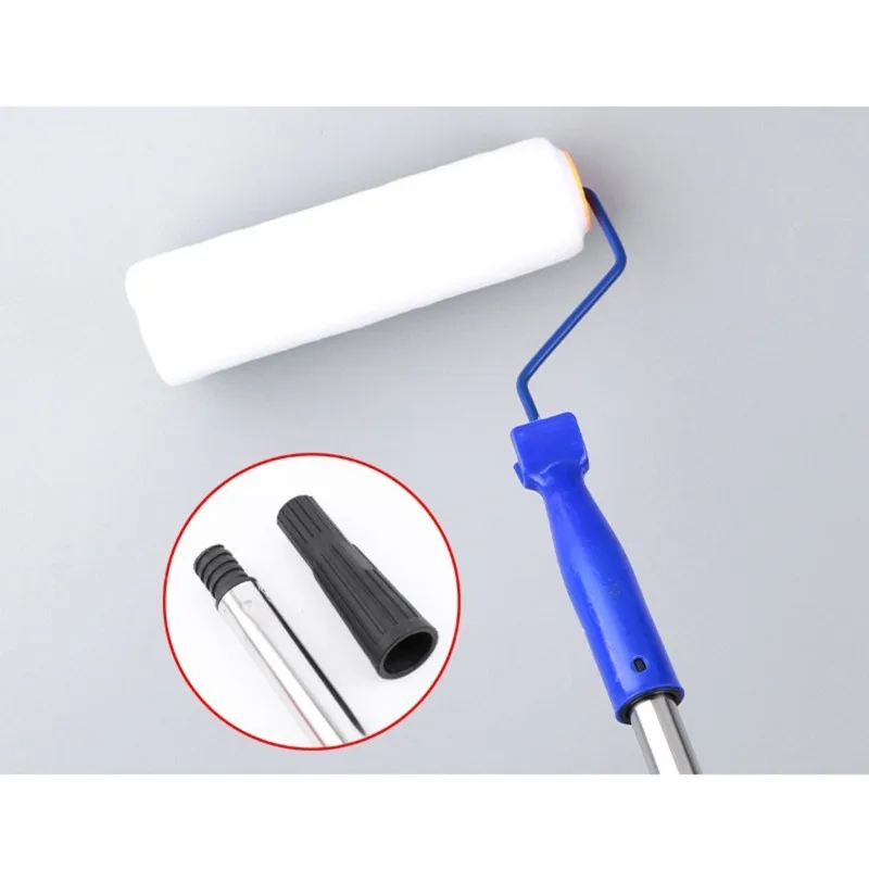 ABJN-Adjustable Telescopic Extension Pole Kit Stainless Steel Paint Roller Brush Handle Durable High Reach For Wall Ceiling Pain