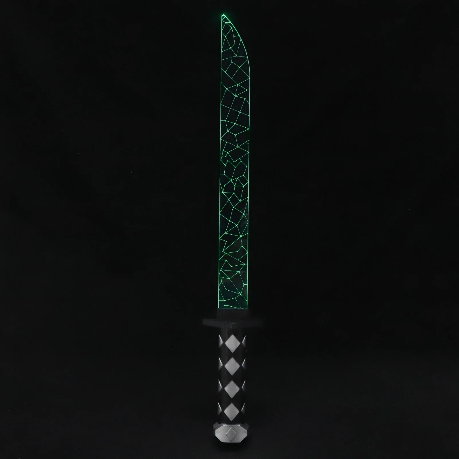 Glow Crack Sword Color Change Japanese Style Sword Cosplay Prop Kids Birthday Party Plaything Portable