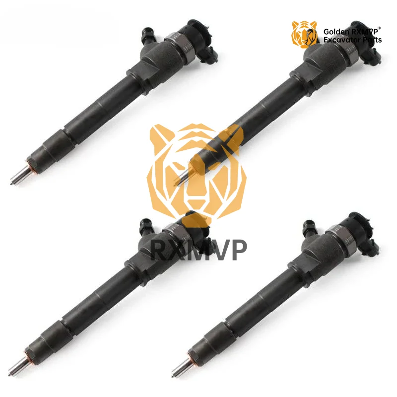 Excavator Parts For 4pcs New Diesel Injectors For Ford Ranger Mazda Bt-50 Wlaa13h50 Wlaa-13-H50 0445110250 30637375 30731567