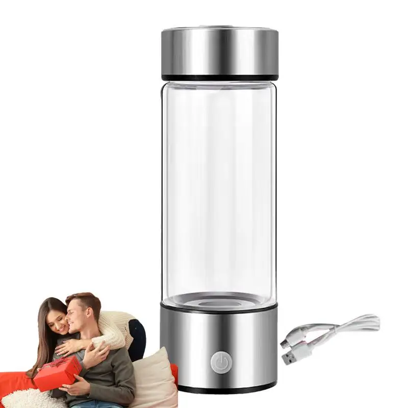 

420ml Hydrogen-Rich Water Cup Electric Hydrogen Rich Water Generator Bottle Titanium Quality Filter Portable Antioxidant Lonizer