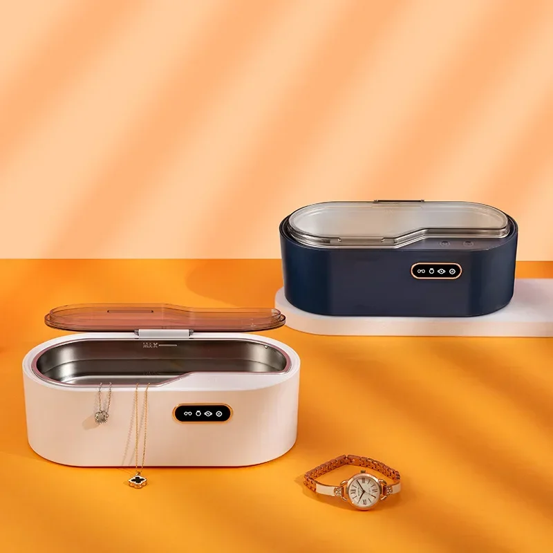 450ML Ultrasonic Cleaner Vibration Wash Cleaner High Frequency Washing Jewelry Glasses Watch Small Ring Clean Washing Machine