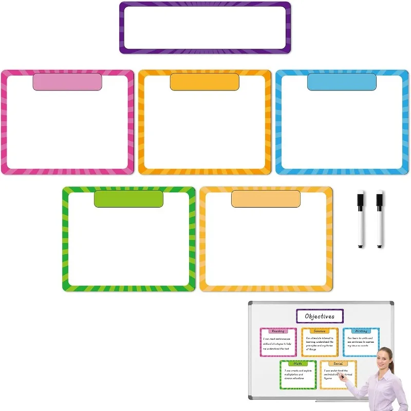 Reusable Magnetic Writing and Erasing Paper for Classroom Organization Charts—perfect for Setting Classroom Goals.