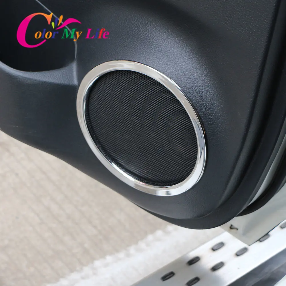 Stainless Steel Door Speaker Ring Cover Audio Decoration Trim for Nissan Qashqai J11 2014 2015 2016 2017 2018 2019 Accessories