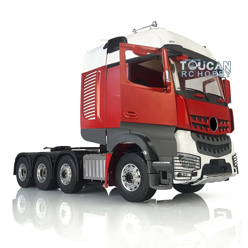 Maßstab 1:14 LESU 8*8 RC Metall Highline 3-Gang-Chassis Traktor LKW Modell bemalte Kabine mit Motor Servo für Geschenke Spielzeug THZH0861