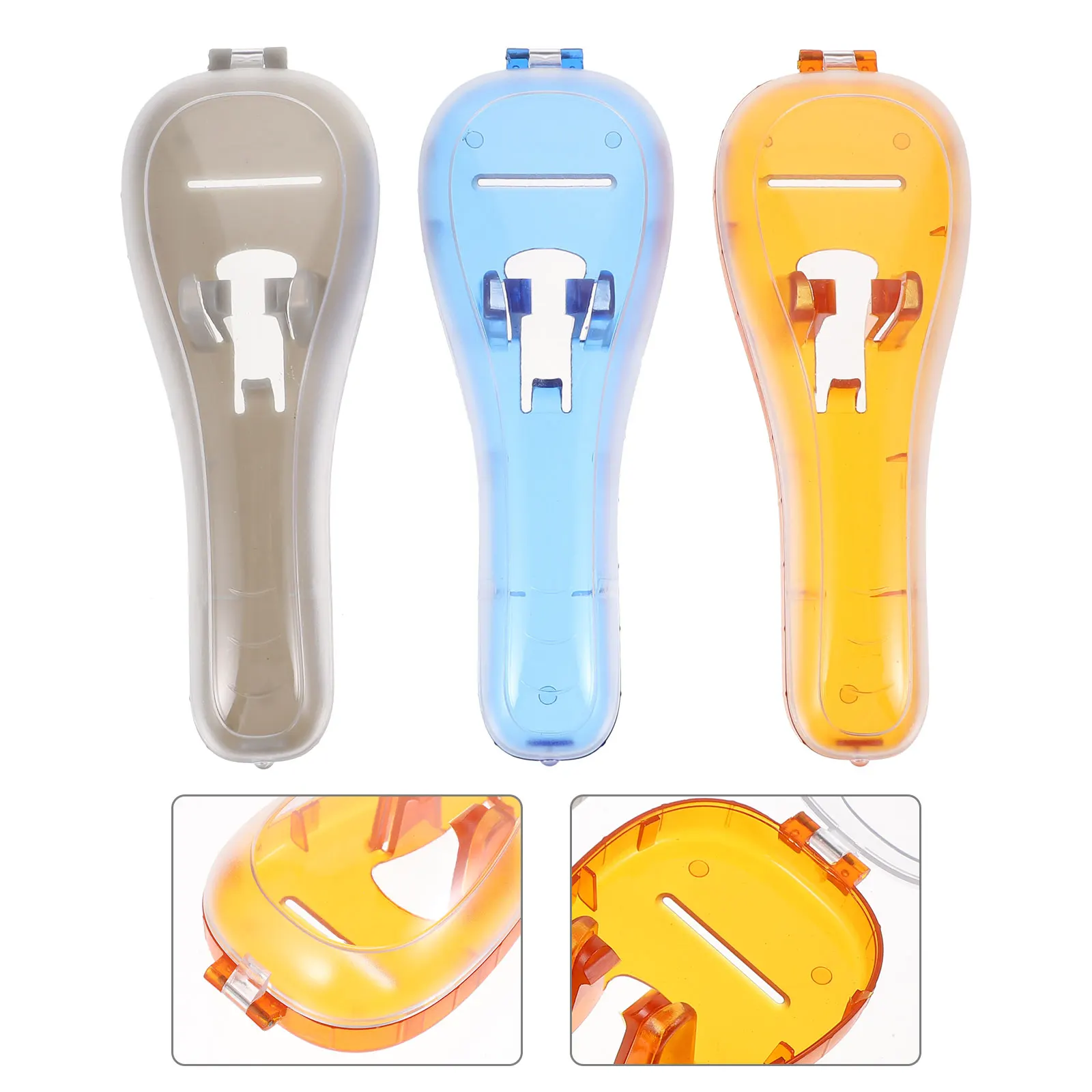 

3pcs Shaver Storage Case Lightweight Portable Razor Box Travel Organizer Bags Accessories Holder Protector Eco Friendly Long