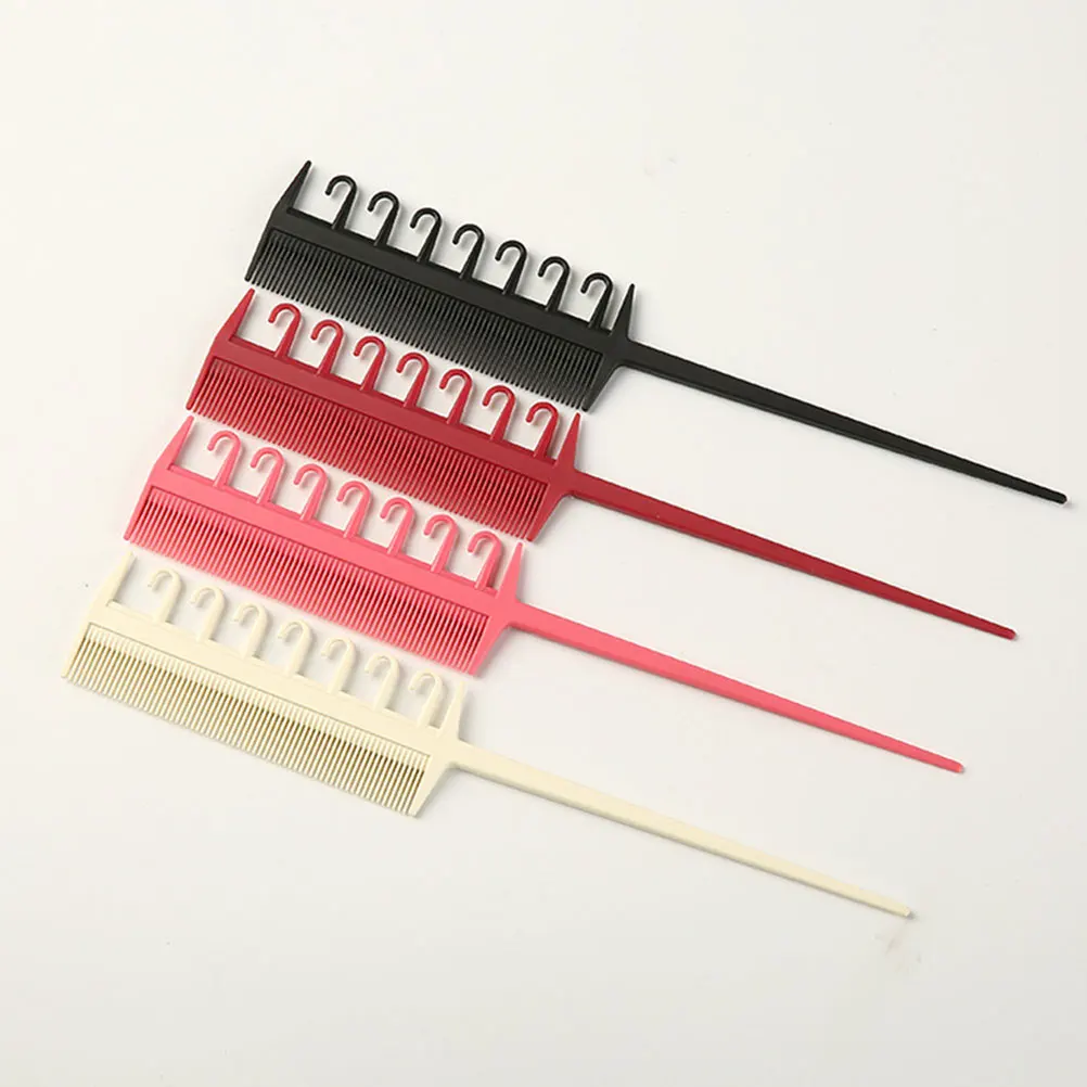 

2 PCS Highlighter Comb Tail Wooden Combs for Hair Mini Hairdressing Supplies Small Barber Tool Dye Brіv