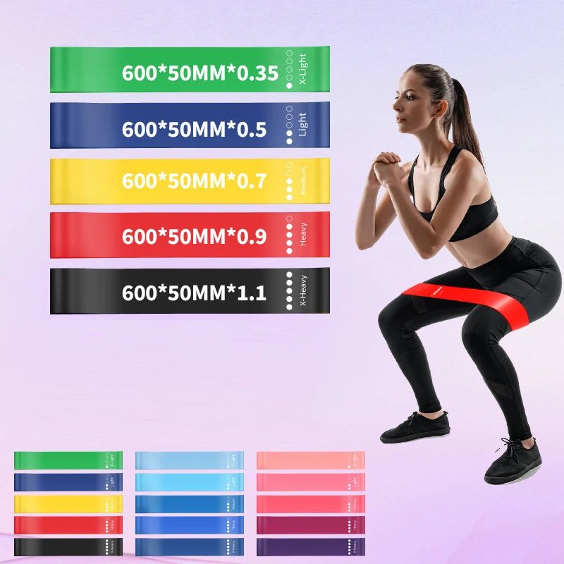 Fitness Elastic Band Resistance Band Yoga Exercise Training Gym Fitness Sports Ring Sports Crossfit Resistance Bands