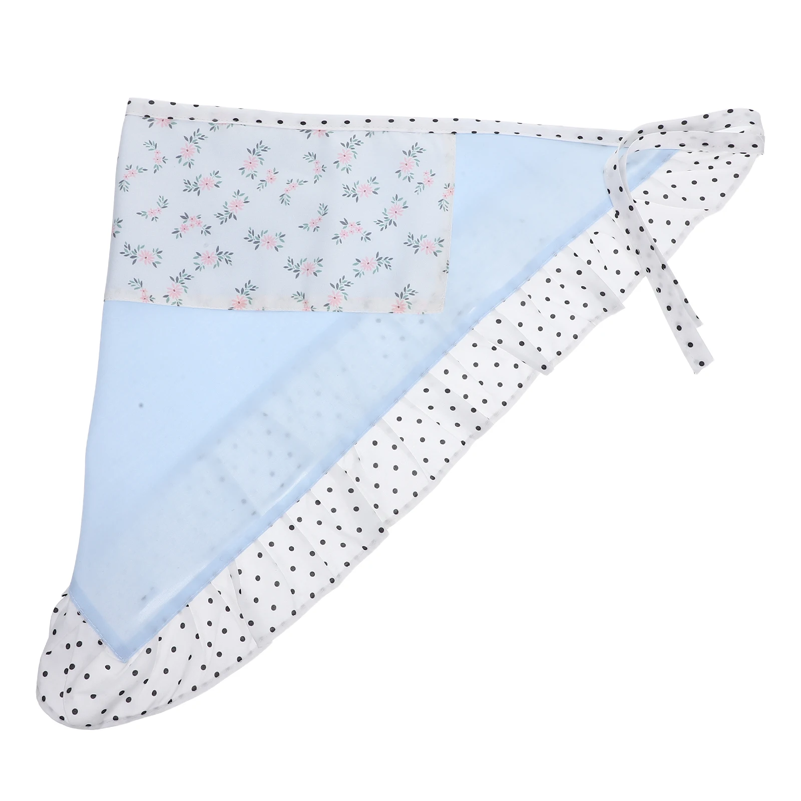 

Chic Milk Blue Floral Headscarf Soft Lightweight Scarf Women Spring Fall Hair Accessories Eucalyptus Style Cute for Hair