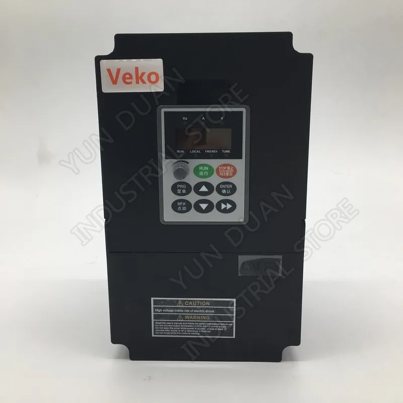 4KW 220V Universal Frequency Converter 17A 5HP Single Phase 1PH Input 3 Phase output Vector VFD  CE For CNC Router spindle motor