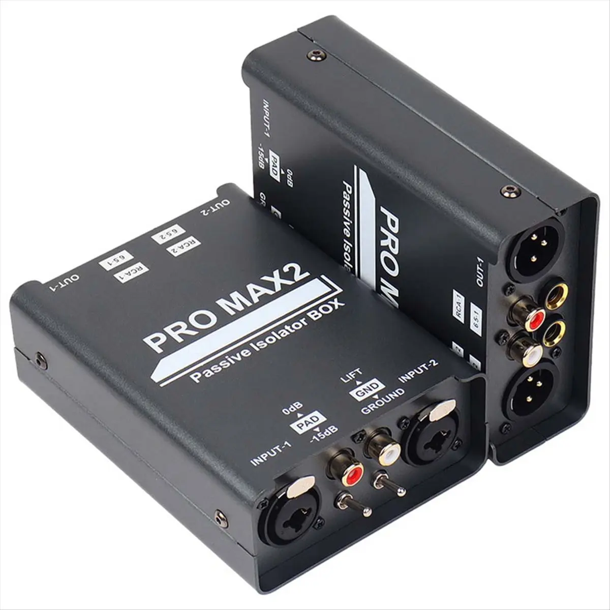 

2-Way Audio Isolator Audio Current Noise Eliminator XLR 6.5 Lotus Isolator Mixer Live Broadcast