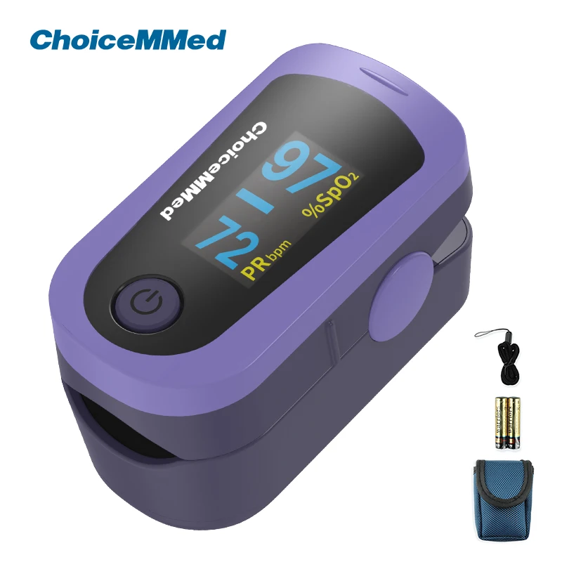 ChoiceMMed Fingertip Pulse Oximeter Blood Oxygen Saturation Meter SPO2 Heart Rate Monitor OLED Digital Pulse Oximetro MD300C23