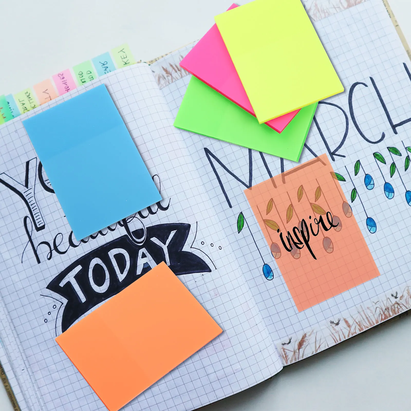 10Pcs Reusable Clear Memo Notes Transparent Message Reminder Notes for Office Home School Transparent Memo Stickers