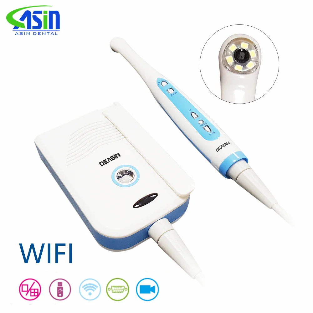 DEASIN High quality Wired CCD Dental Intraoral Camera 2.0 Mega Pixels with U Disk Storage and WIFI & VGA output