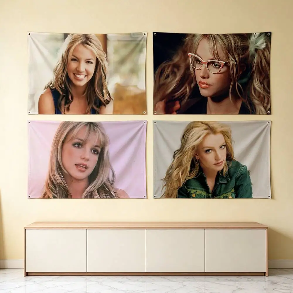 Britney S-Spears Princess of Pop  Flag Suitable For Party Club Outdoor Interior Wall Decoration Banner Fans Gift