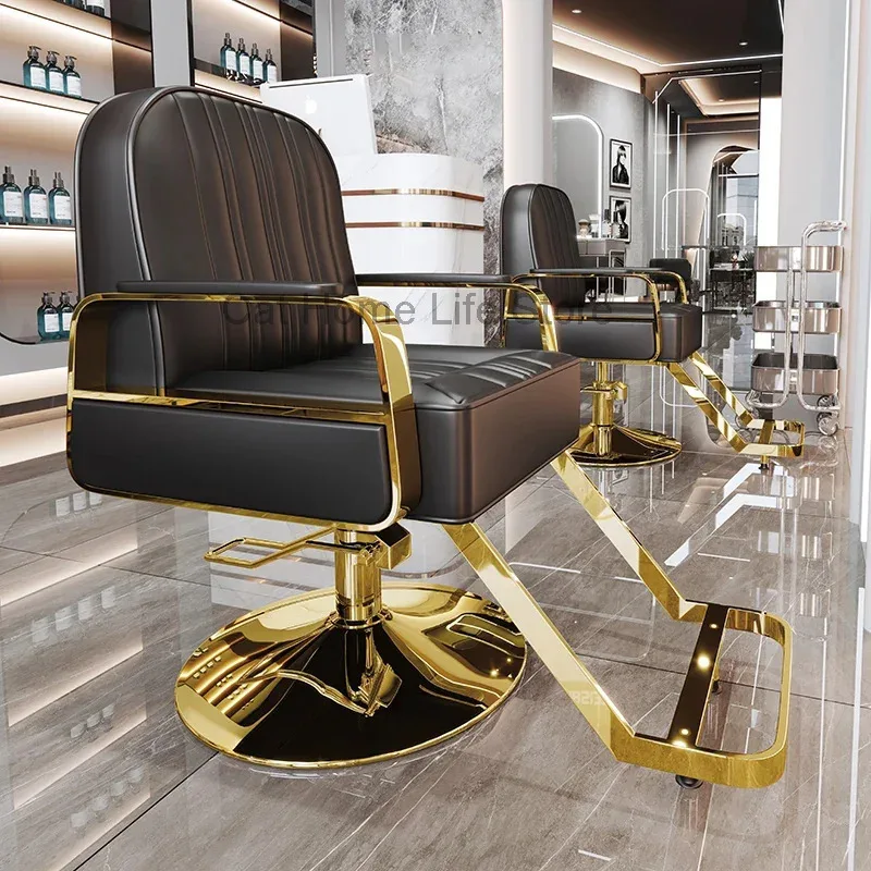 

Vintage Barber Chairs Professional Machines Pedicure Chair Ergonomic Makeup Red Hairdressing Eyelash Adjustable Swivel Tattoo