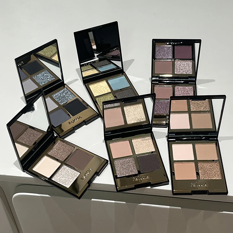 FAICCIA Four-color Eyeshadow Palette Daily Makeup Smoky and Sparkling Eyeshadow Smooth Fine Original Make-up Cosmetics Beauty
