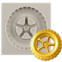 Sugarcraft Tyre Silicone Mold Fondant Molds Baby Birthday Fondant Cake Decorating Tools Cupcake Chocolate Candy Clay Mould