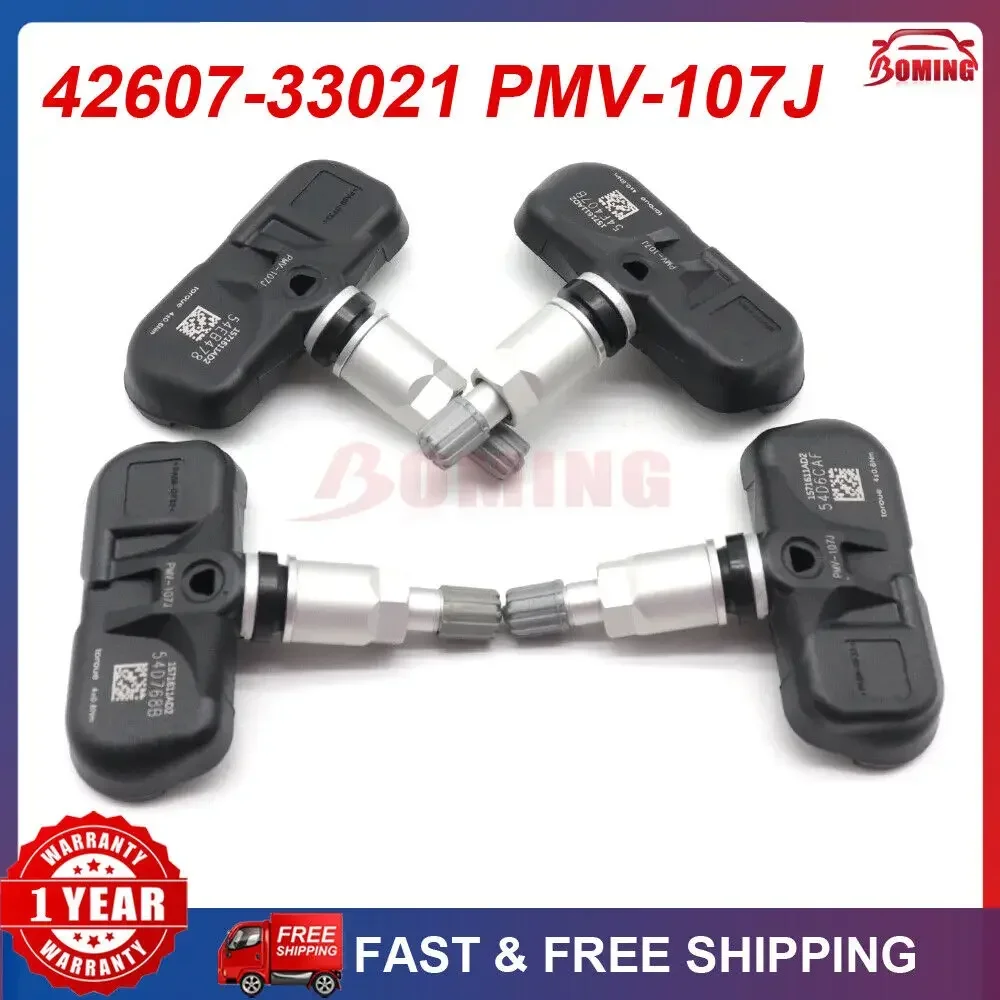 4PCS PMV-107J TPMS Tire Pressure Sensor For Toyota Camry Corolla Prius Highlander Lexus CT200h ES350 GS300 GS350 42607-33011