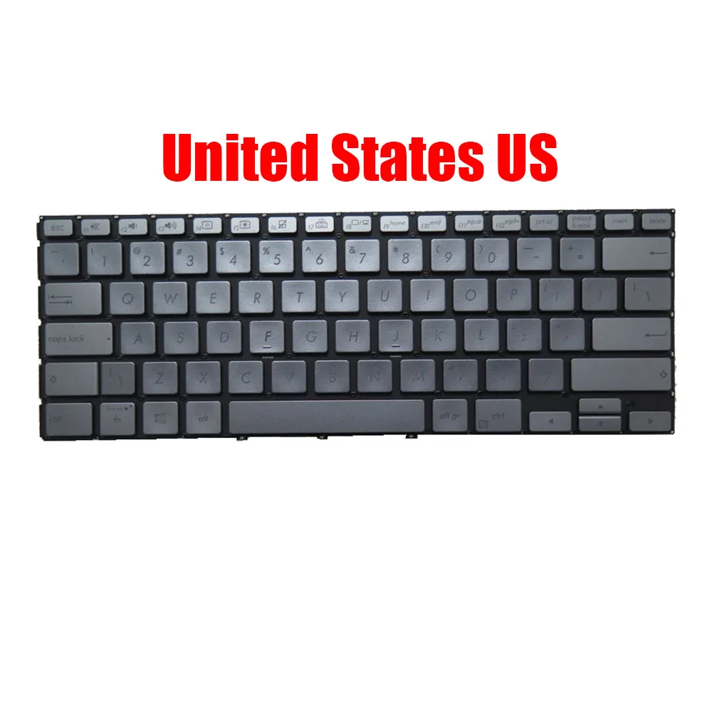 

Клавиатура для ноутбука ASUS Zenbook Flip 14 Q406D Q406DA, США, серебристая с подсветкой