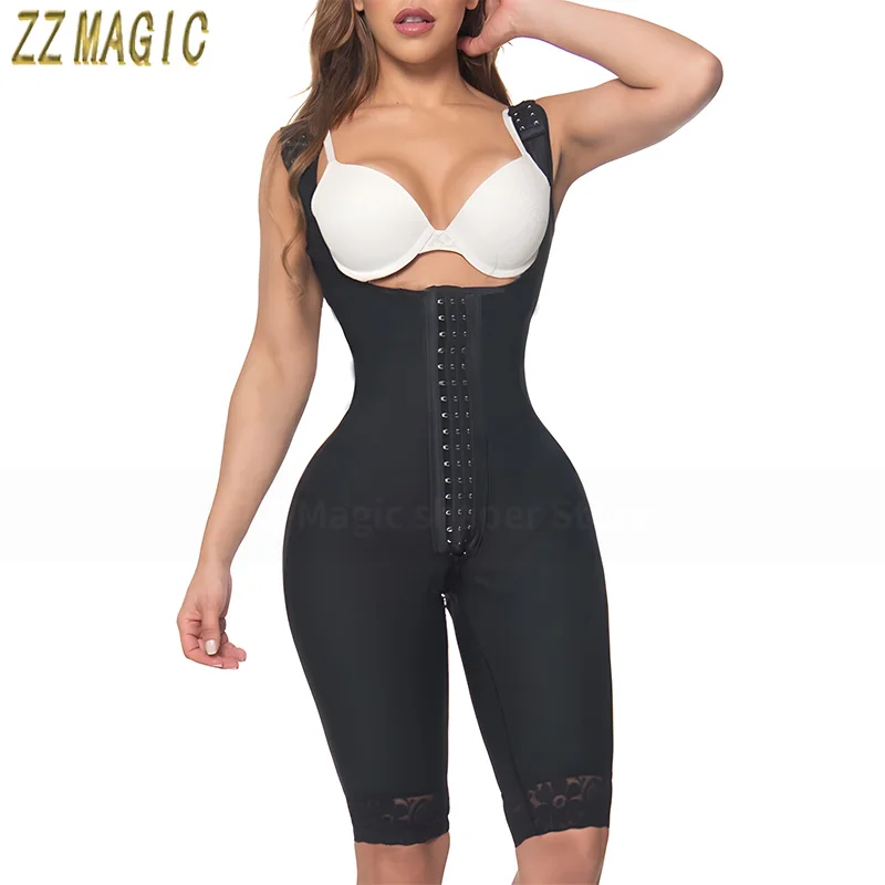 Post-Surgery Fajas Colombianas Binders Full Body 3 Compression Hook Hourglass Shapewear Tummy Control Slimming Waist Trainer