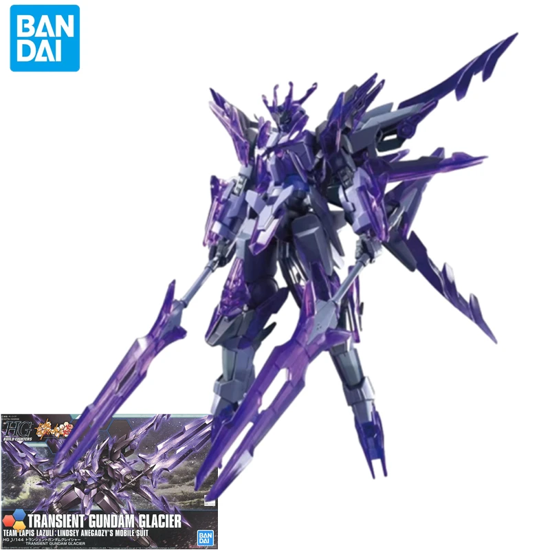 Bandai HGBF Transient Gundam Glacier model Mobile Suit anime peripheral GN-10000 movable robot doll Christmas gift 1/144