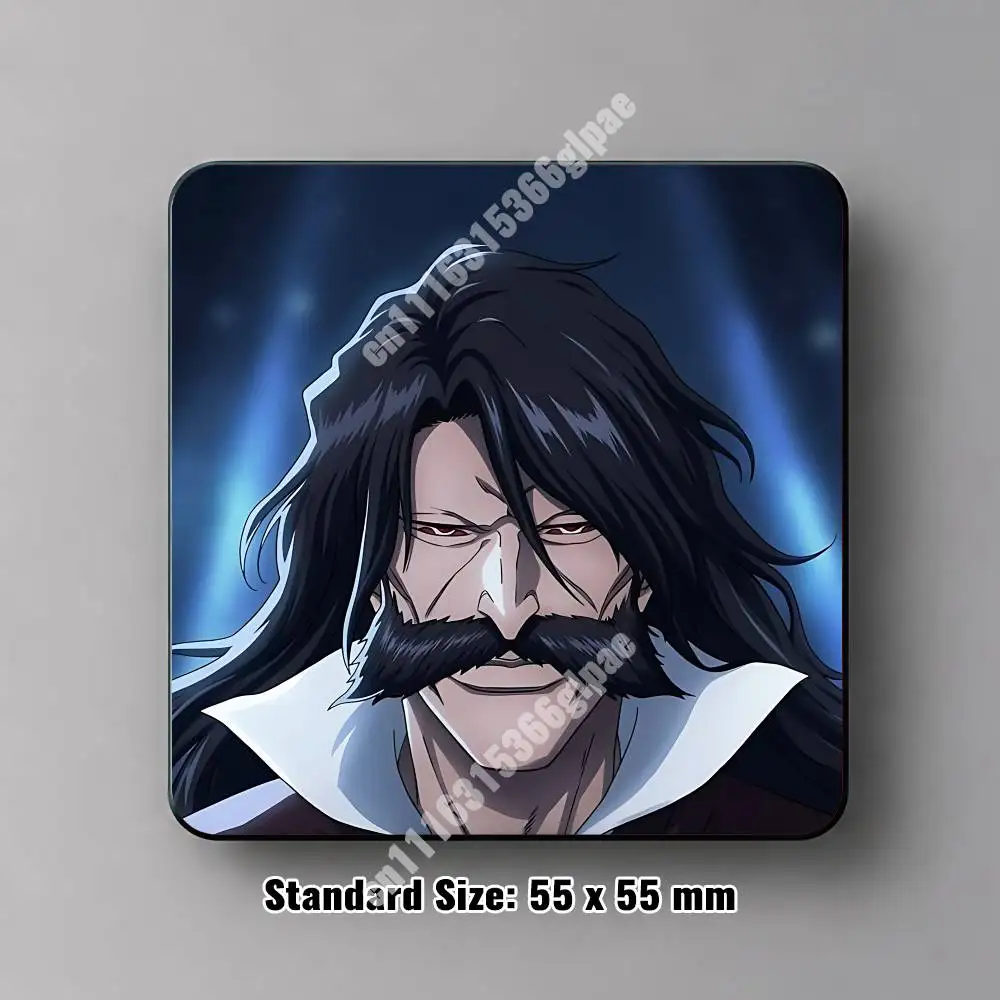 Kurosaki Ichigo & Yhwach B-Bleach Anime Magnetic Sticker Reusable Fridge Decal for Metal Surfaces Magnet Marker