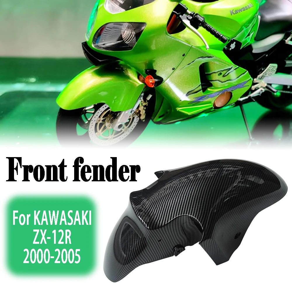 

For KAWASAKI ZX12R ZX-12R 2000 2001 2002 2003 2004 2005 Front Tire Fender Guard Hugger Fairing Splash Guard Carbon Fiber Color