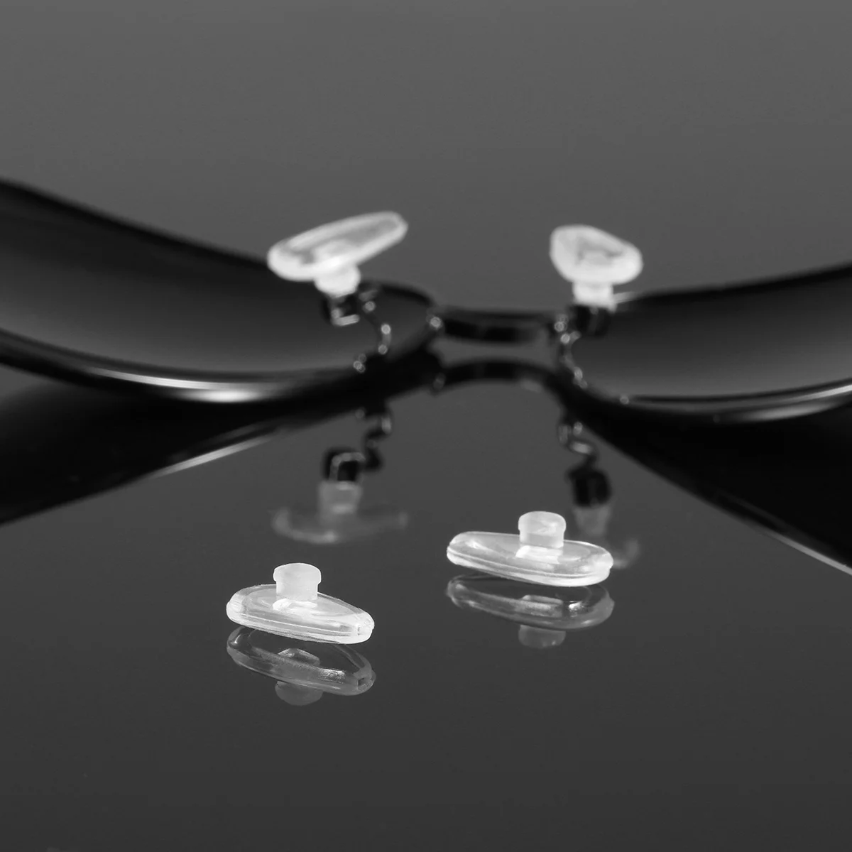 

10Pairs Silicone Nose Pads Super Soft Flexible Pure Silicone Eyeglasses Nose Pads for Comfort Anti-Slip Float Cushion Support